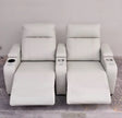 Multifunctional Theater LED Leather Power Recliner Sofa / Ruchi