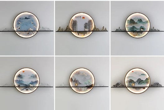 Mountain Valley LED Mural Wall Lamp
