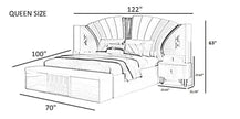 Modern Leather Upholstered Bedroom Set