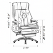 Ergonomic Reclining Leather Office Chair / Ruchi