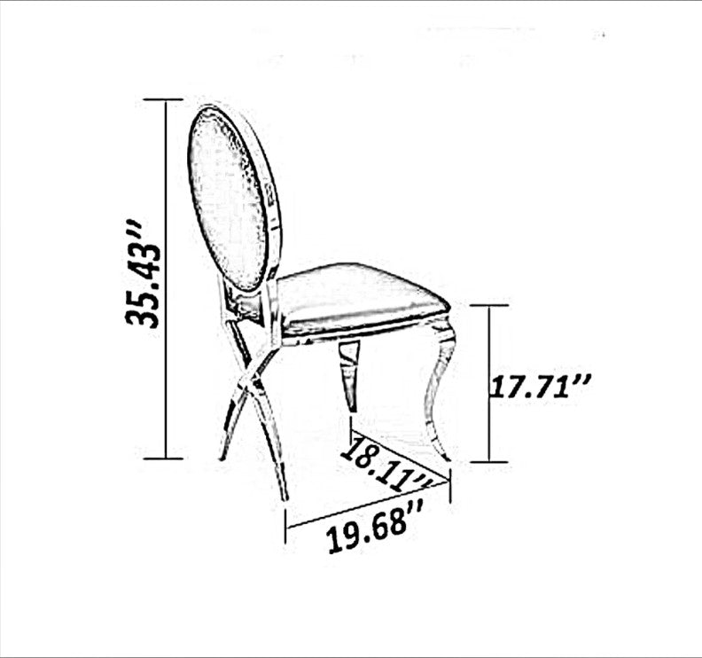 7 Pieces Marble Top Dining Table And Chairs Set / Ruchi