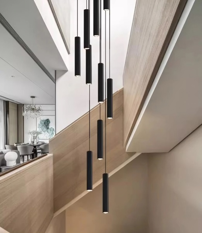 Black Modern LED Pendant Lighting / Ruchi