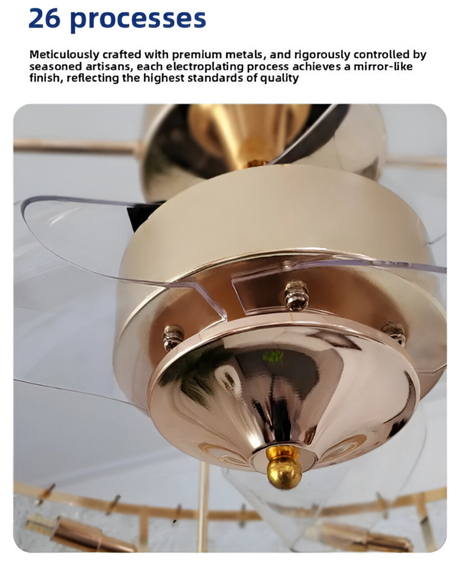 Luxury Ceiling Fan With LED Lights And Remotet / Ruchi