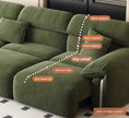 Chenille Fabric Remote Control Extendable Sofa Bed