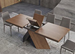Rectangular Extendable Wooden Dining Table Set For 6 / Ruchi