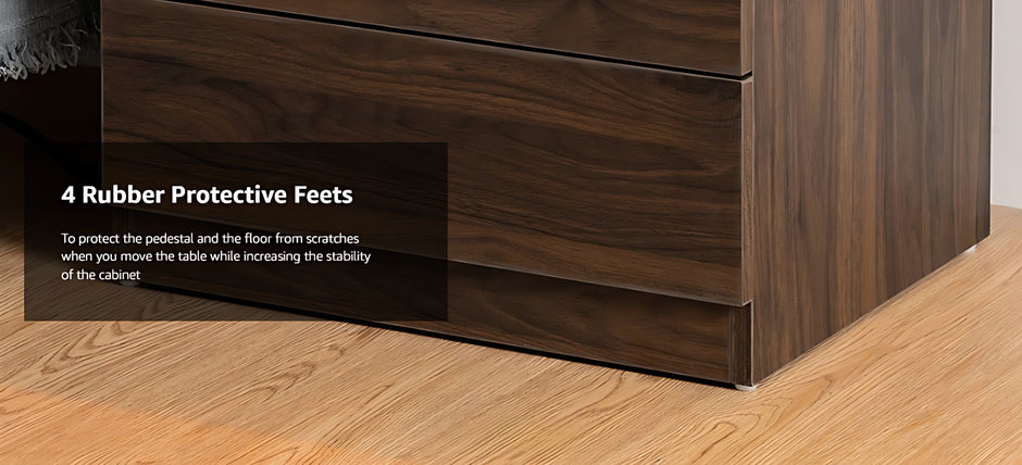 Wooden Smart LED Nightstand Set of 2 / Ruchi