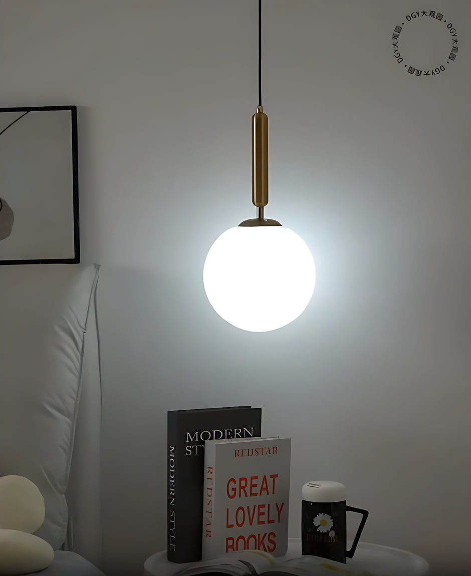 Round Glass Hanging Pendant Light / Ruchi