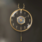 Modern Metal Wall Clock With Pendulum / Ruchi