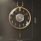 Modern Metal Wall Clock With Pendulum / Ruchi