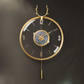Modern Metal Wall Clock With Pendulum / Ruchi
