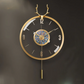 Modern Metal Wall Clock With Pendulum / Ruchi