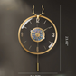 Modern Metal Wall Clock With Pendulum / Ruchi