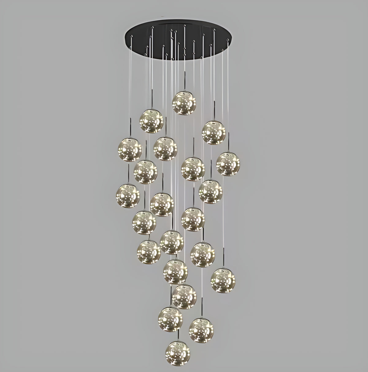 LED Ball Pendant Light Chandelier For Staircase / Ruchi