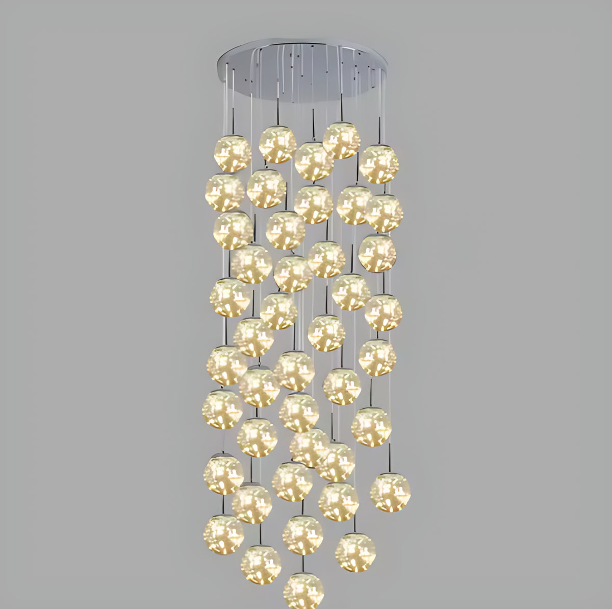 LED Ball Pendant Light Chandelier For Staircase / Ruchi