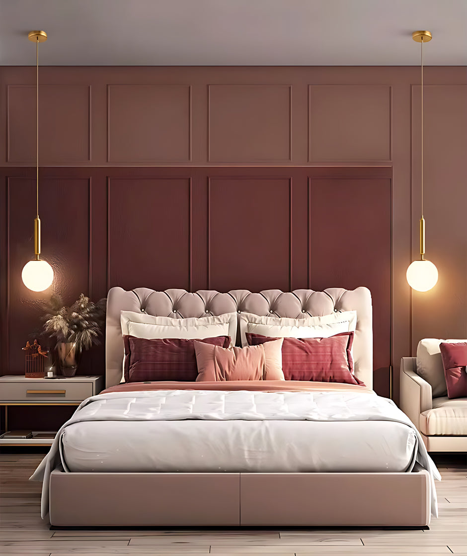Round Glass Hanging Pendant Light / Ruchi