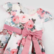 Sleeveless Floral Design Polyester Girl Kids Dress