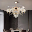 Remote Control LED Chandelier Fan For Living Room