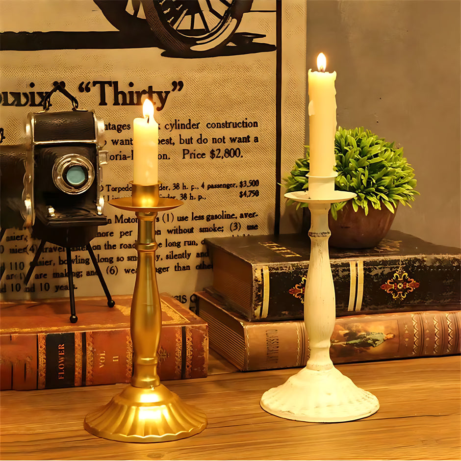 European Style Metal Candlestick Candle Holder / Ruchi