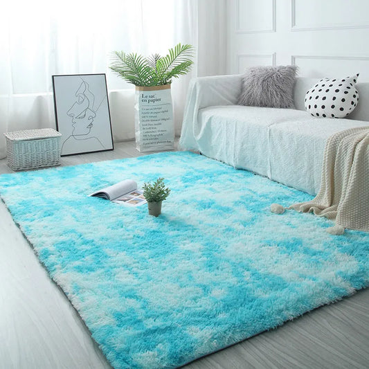 Shaded Design Non-Slip Polyester Area Rug / Ruchi