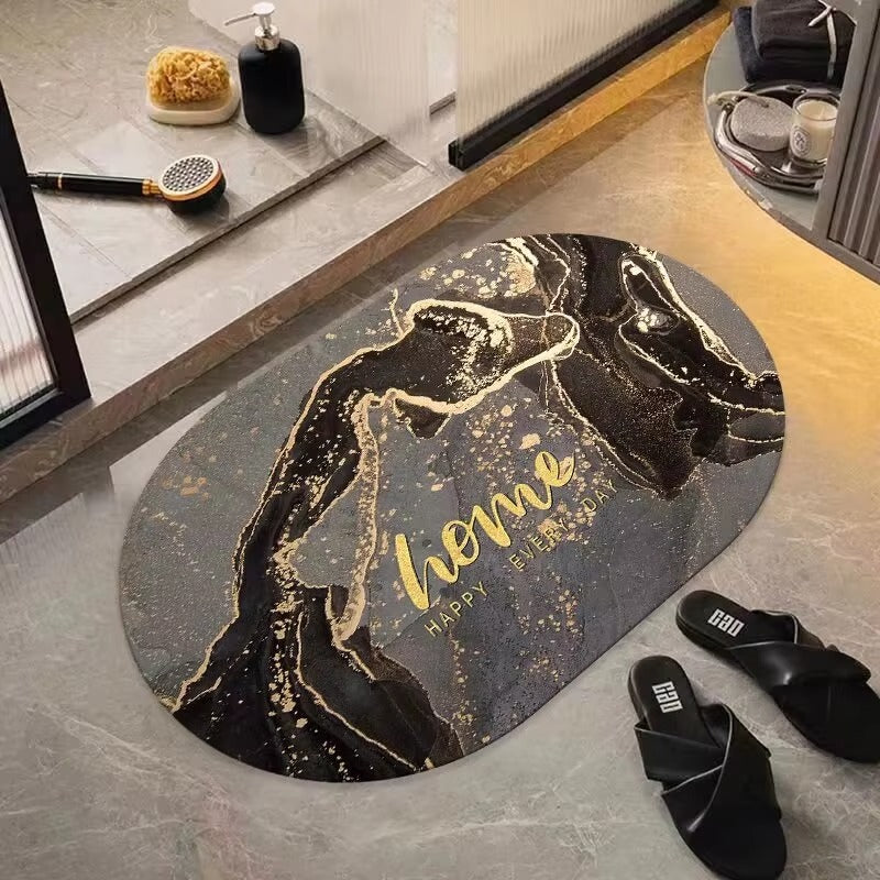 Super Absorbent Velvet Non-Slip Bathroom Mat