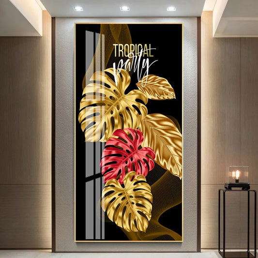 Tropical Leafs HD Framed Poster / Ruchi