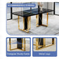 Rectangular 8 Seater Marble Dining Table Set / Ruchi