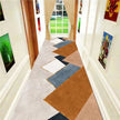 Geometric Non-Slip Polyester Hallway Runner Rug / Ruchi