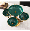 Metal Fruit Stand With 2 Ceramic Bowls / Ruchi