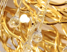Modern Crystal LED Chandelier For Dining Room / Ruchi