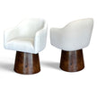 Set Of 2  Piece Chenille Fabric Wooden Chairs Set / Ruchi