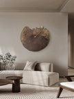 Wood Themed Round Wall Clock / Ruchi