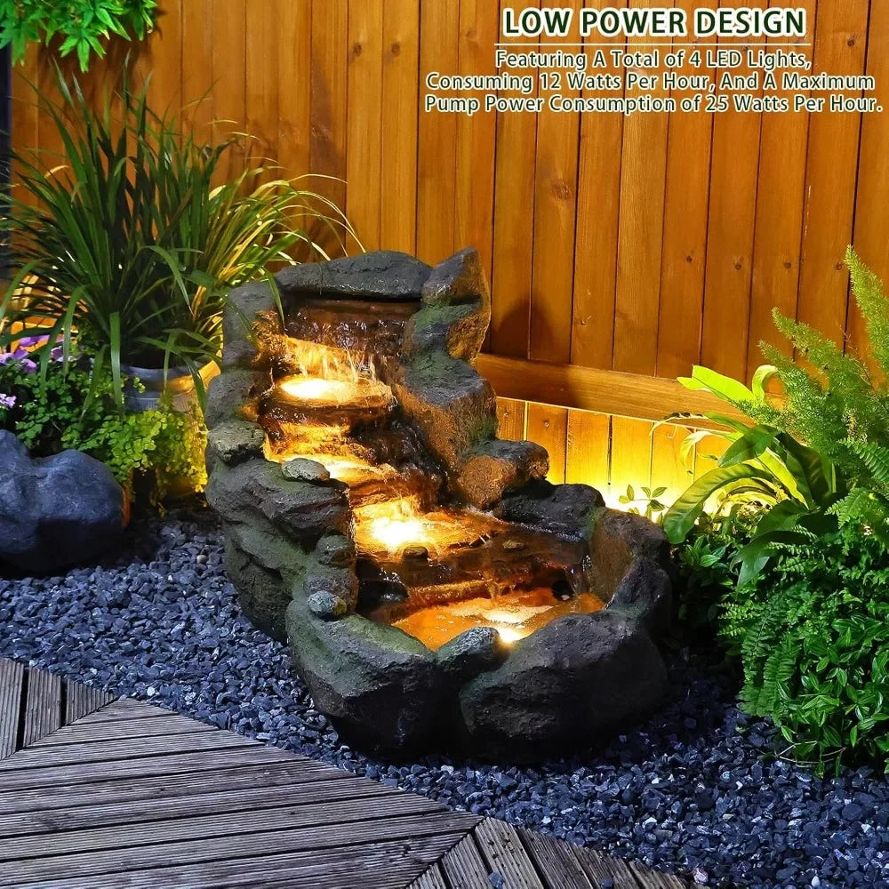 42.1" Resin Outdoor Water Fountain / Ruchi
