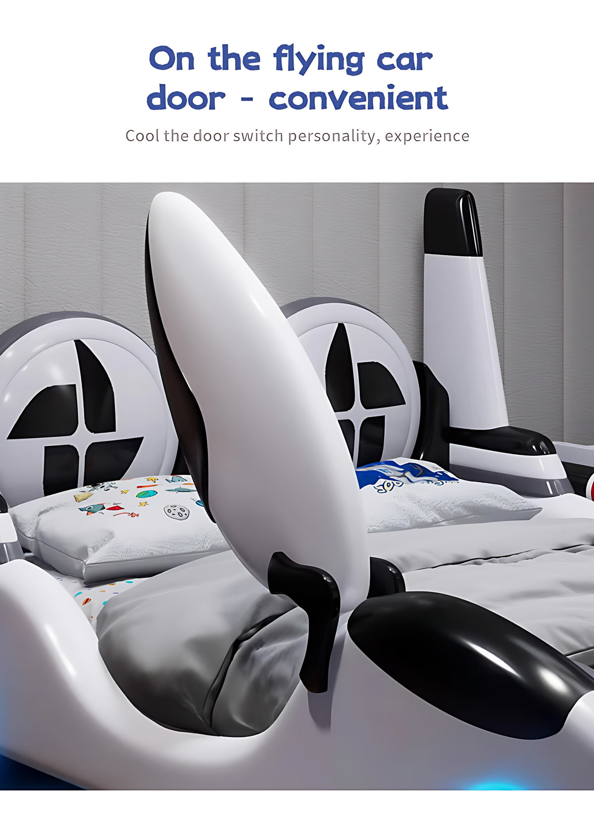 Leather Car Bed with LED & Speaker / Ruchi