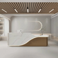 Modern Wooden Reception Desk With LED / Ruchi
