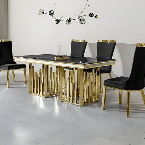 Shiny Marble Dining Table Set / Ruchi