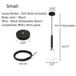 Round Glass Hanging Pendant Light / Ruchi