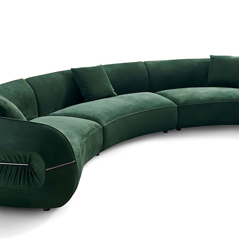 Modern Curved Velvet Sectional Sofa / Ruchi