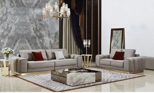 4 Piece Fabric Sectional Sofa Set / Ruchi