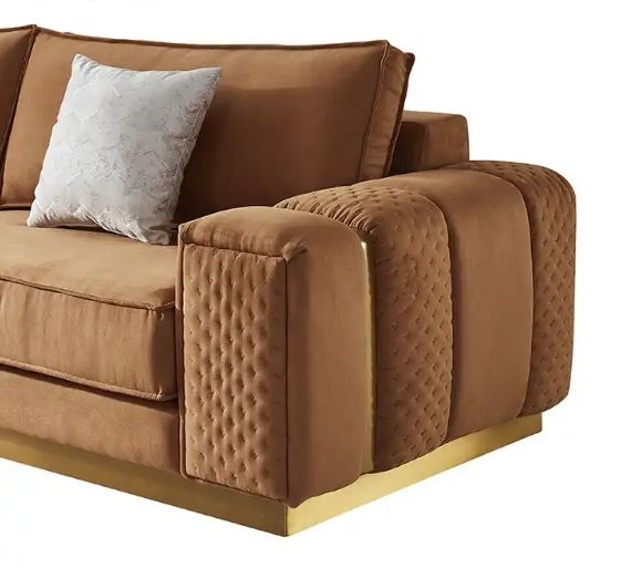 4 Piece Fabric Sectional Sofa Set / Ruchi