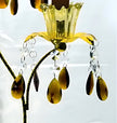 Striking Vintage 3-Tealight Glass Candle Holder / Ruchi