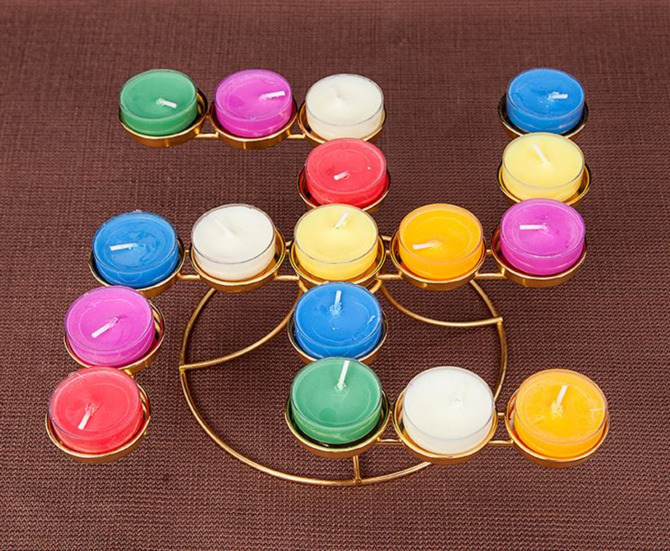Lotus Design Vintage Metal Candle Holders / Ruchi