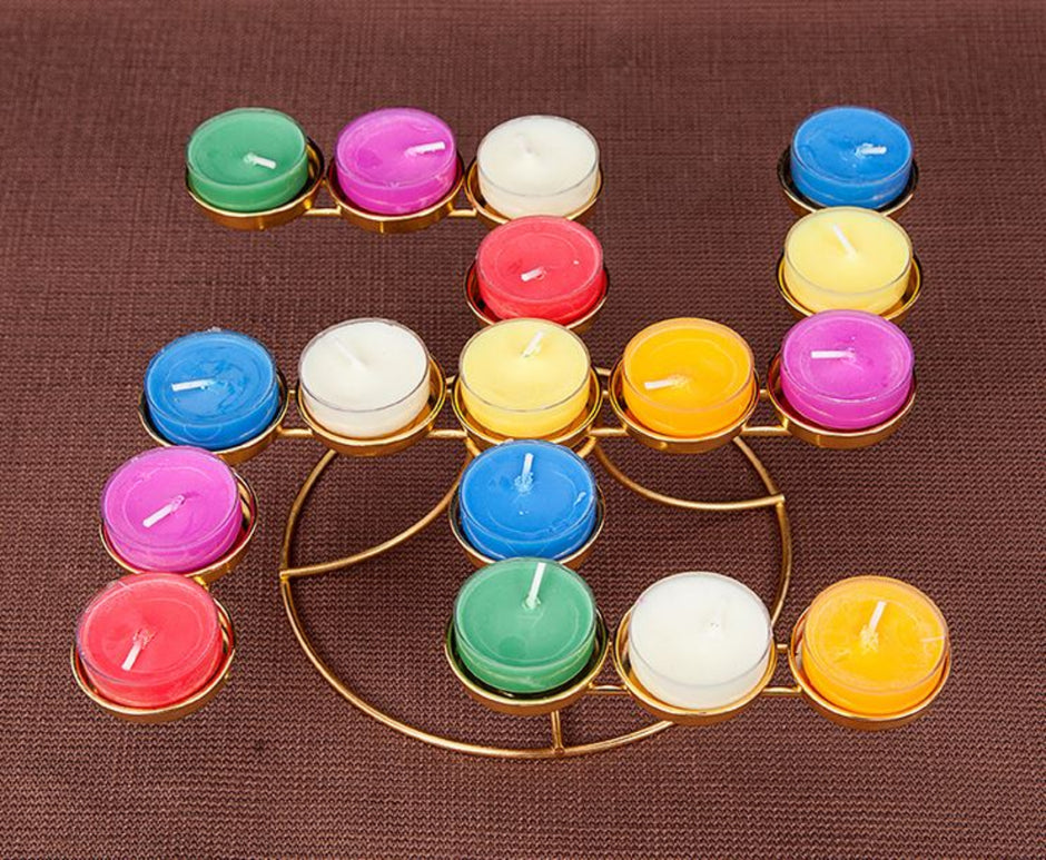 Lotus Design Vintage Metal Candle Holders / Ruchi