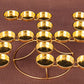 Exquisite Lotus Pattern Golden Candle Holders / Ruchi