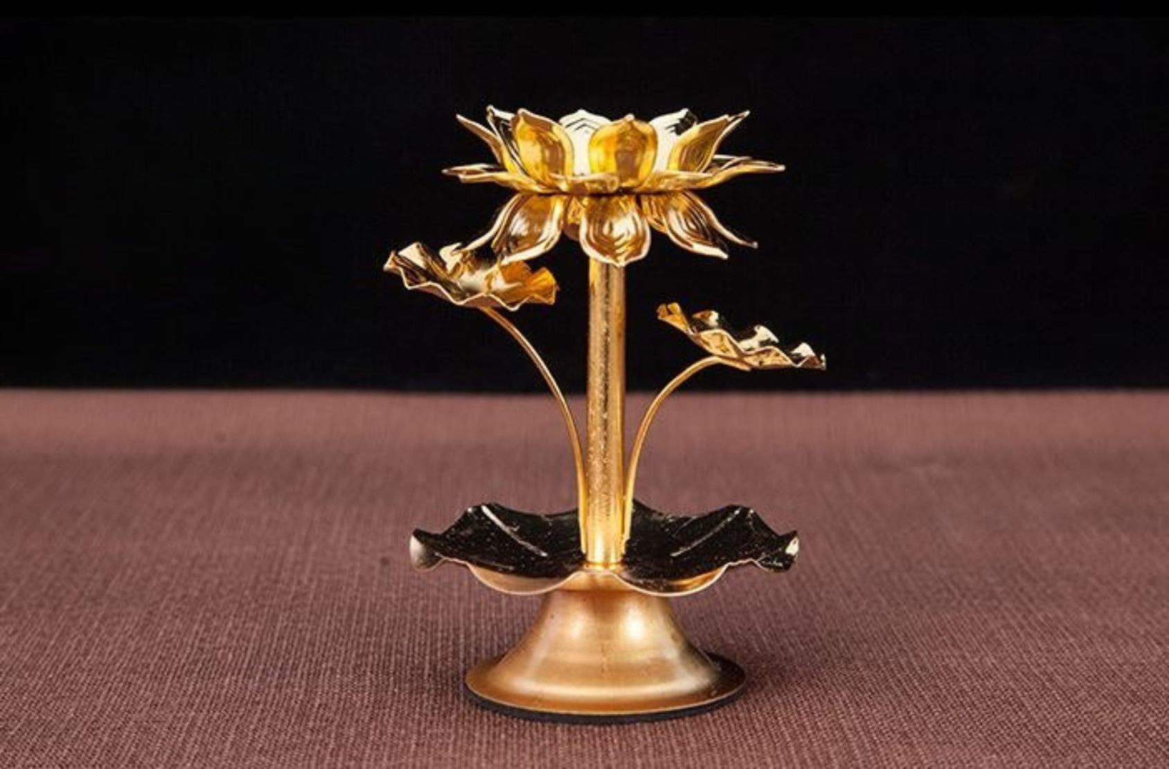 Lotus Design Vintage Metal Candle Holders / Ruchi