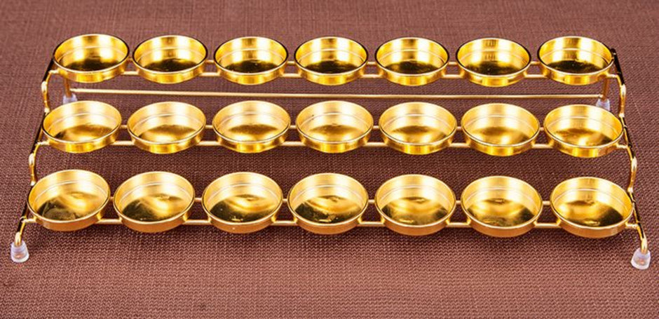 Lotus Design Vintage Metal Candle Holders / Ruchi