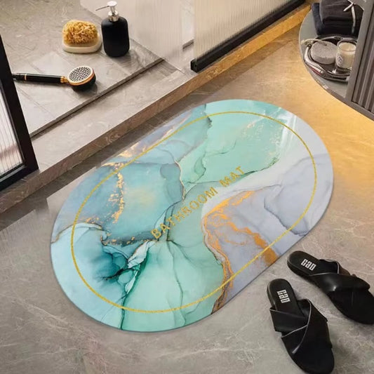 Super Absorbent Velvet Non-Slip Bathroom Mat / Ruchi