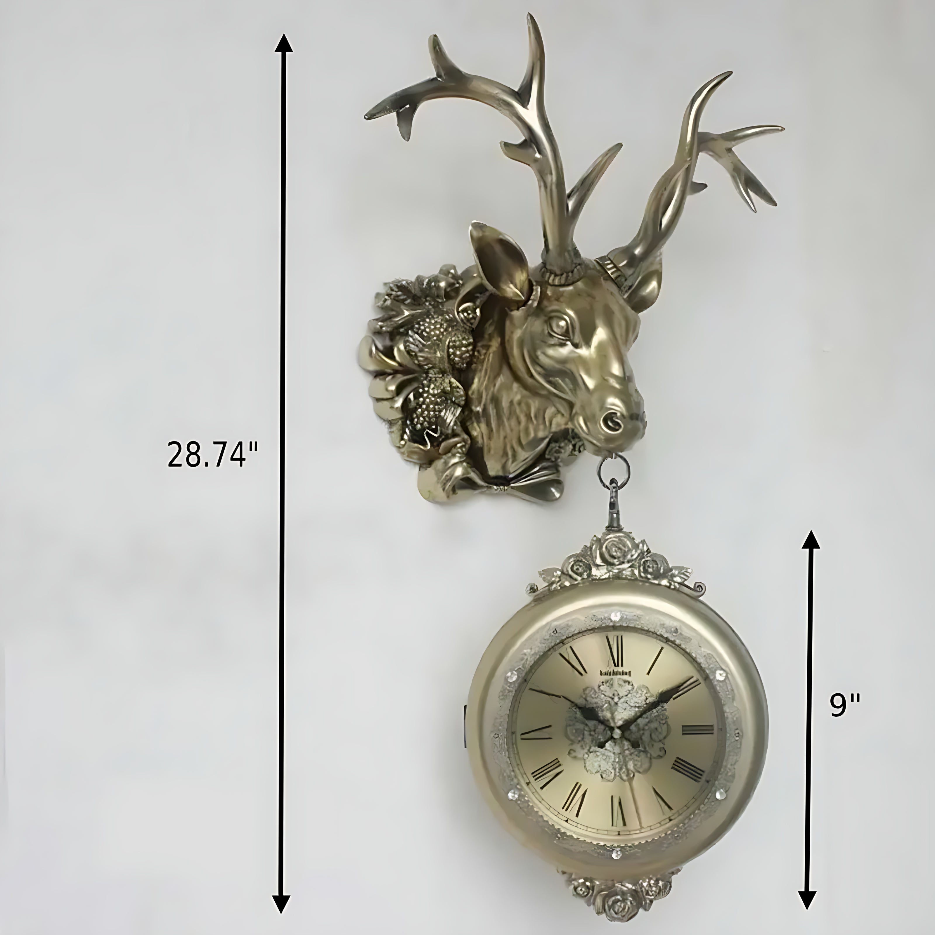 Retro Dual-Sided Swing Clock / Ruchi
