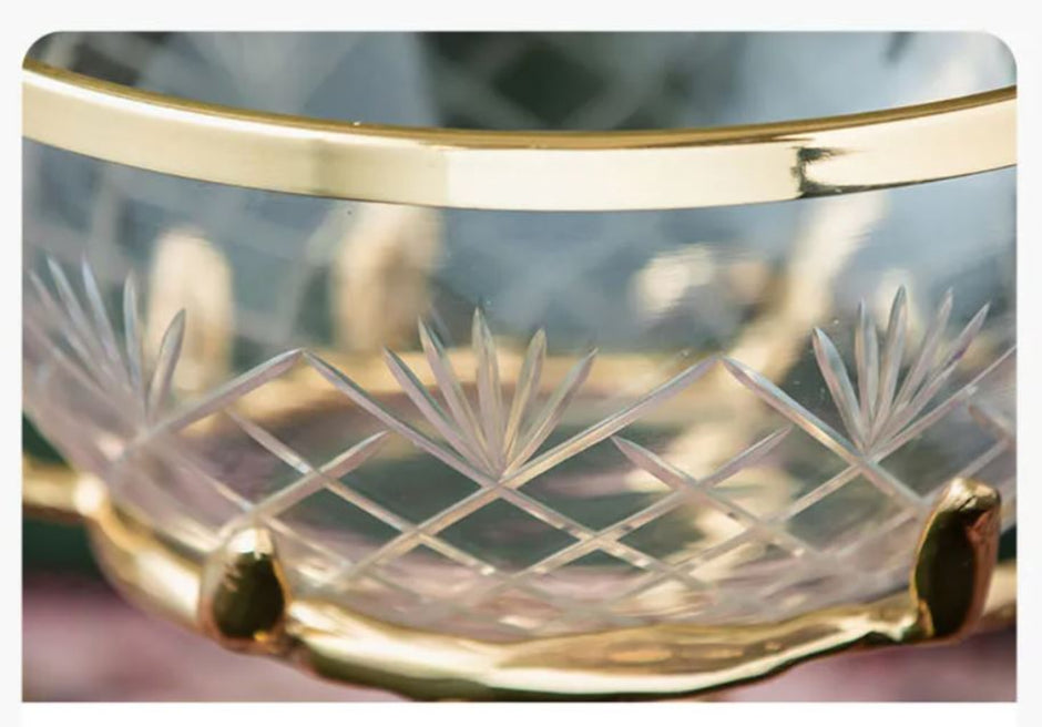 Modern Glass Bowl Fruit Tray For Party / Ruchi