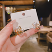 Trendy Round Cubic Zirconia Earrings / Ruchi