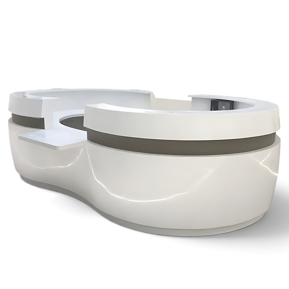 U Shaped Wooden Reception Desk / Ruchi